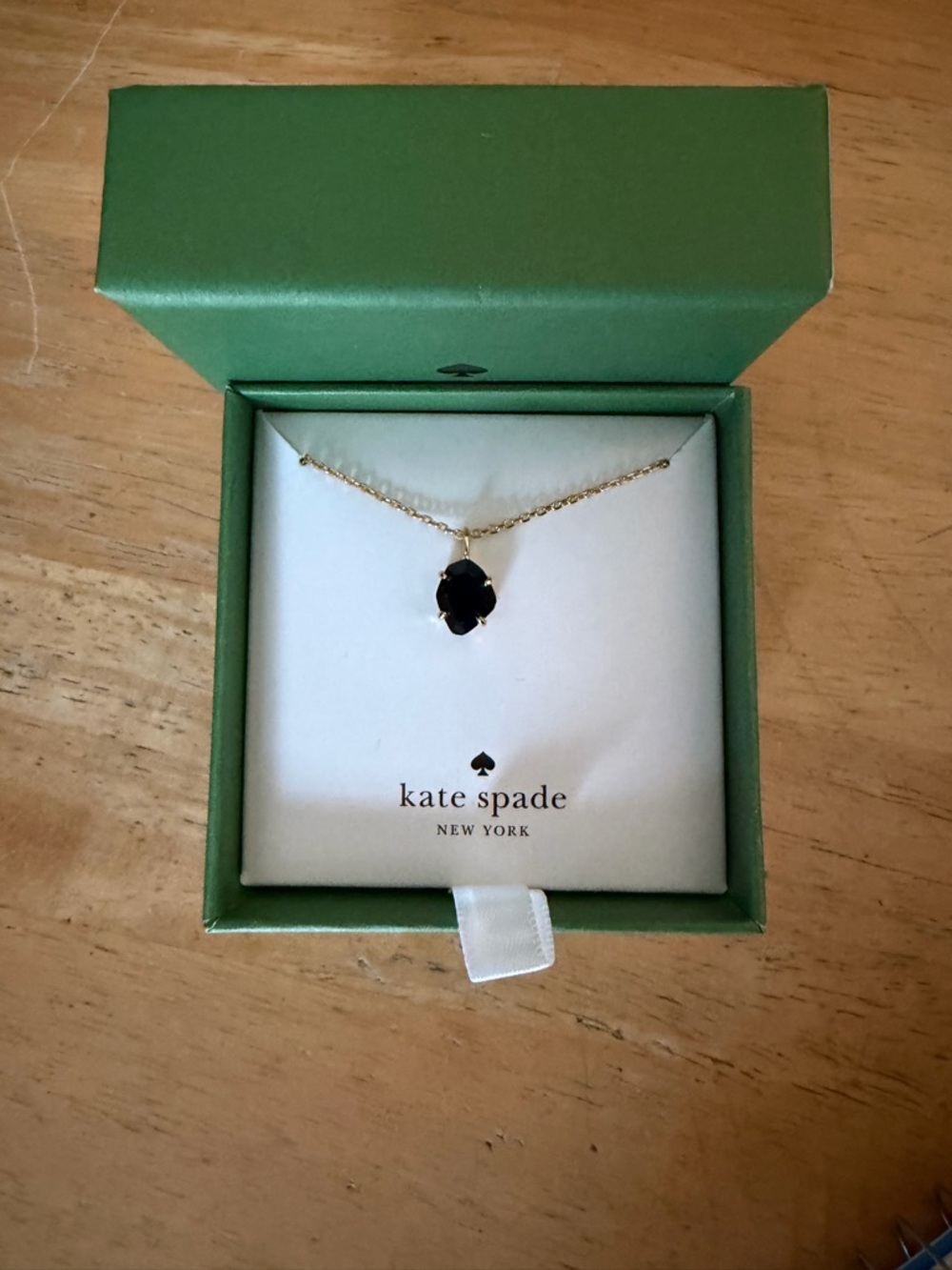 Kate Spade ♠️ Treasure Trone Crystal mini pendant Necklace NWOT